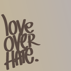 illustration love hate